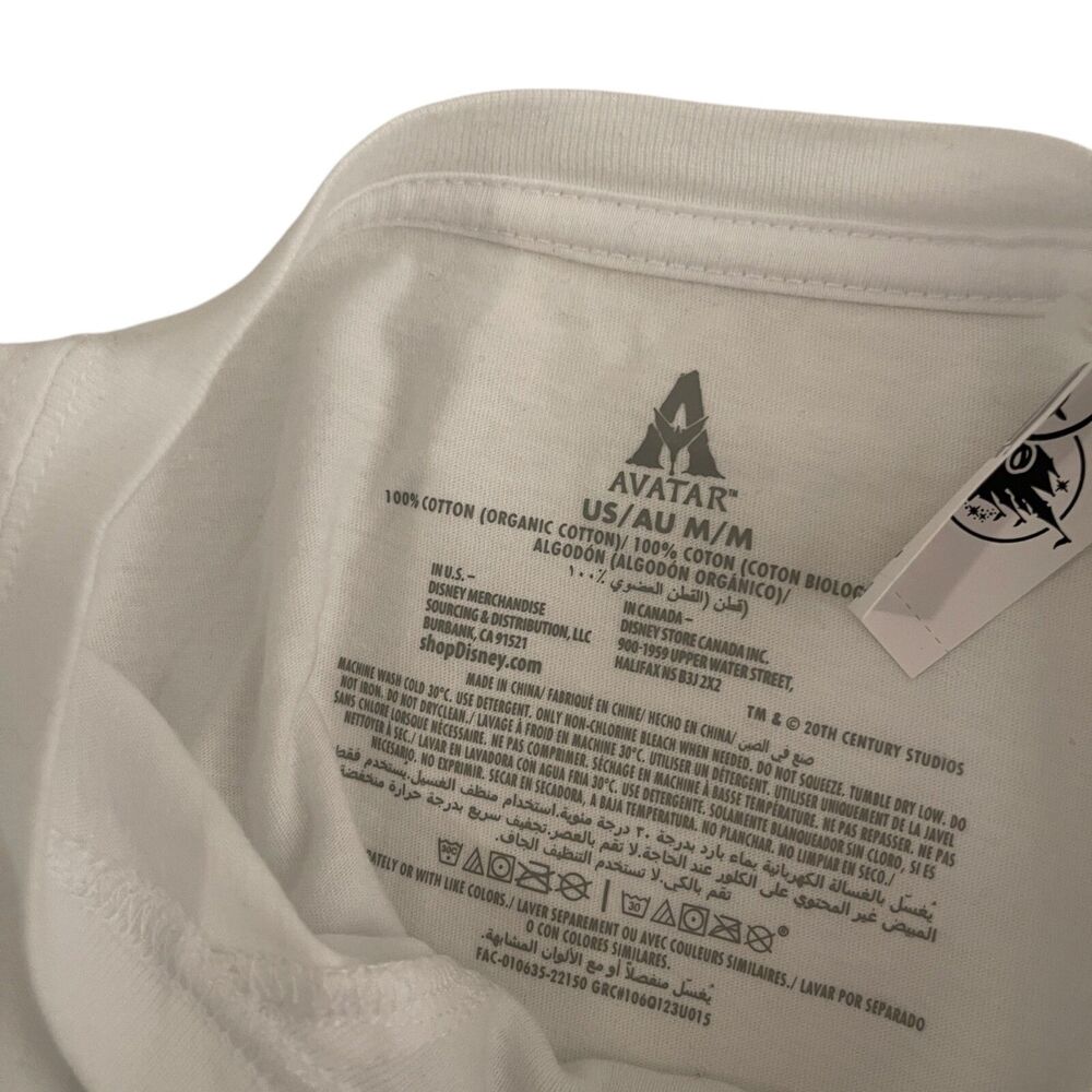 Disney Parks Avatar Shirt Men's Medium White Blue The Way of Water NWT - Picture 5 of 8